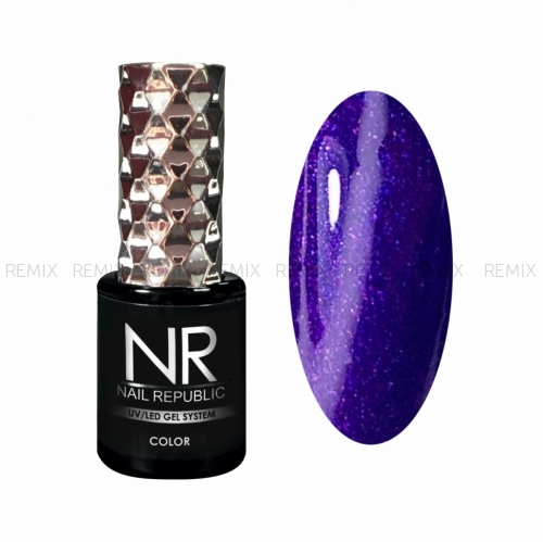 NR-395 Гель-лак, Авантюрин лиловый (10 мл)