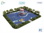 Игровая площадка для детей от 5 до 14 лет ГПЛ05