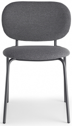 Стул металлический c обивкой Scab Design Si-Si Bold, антрацит, темно-серый
