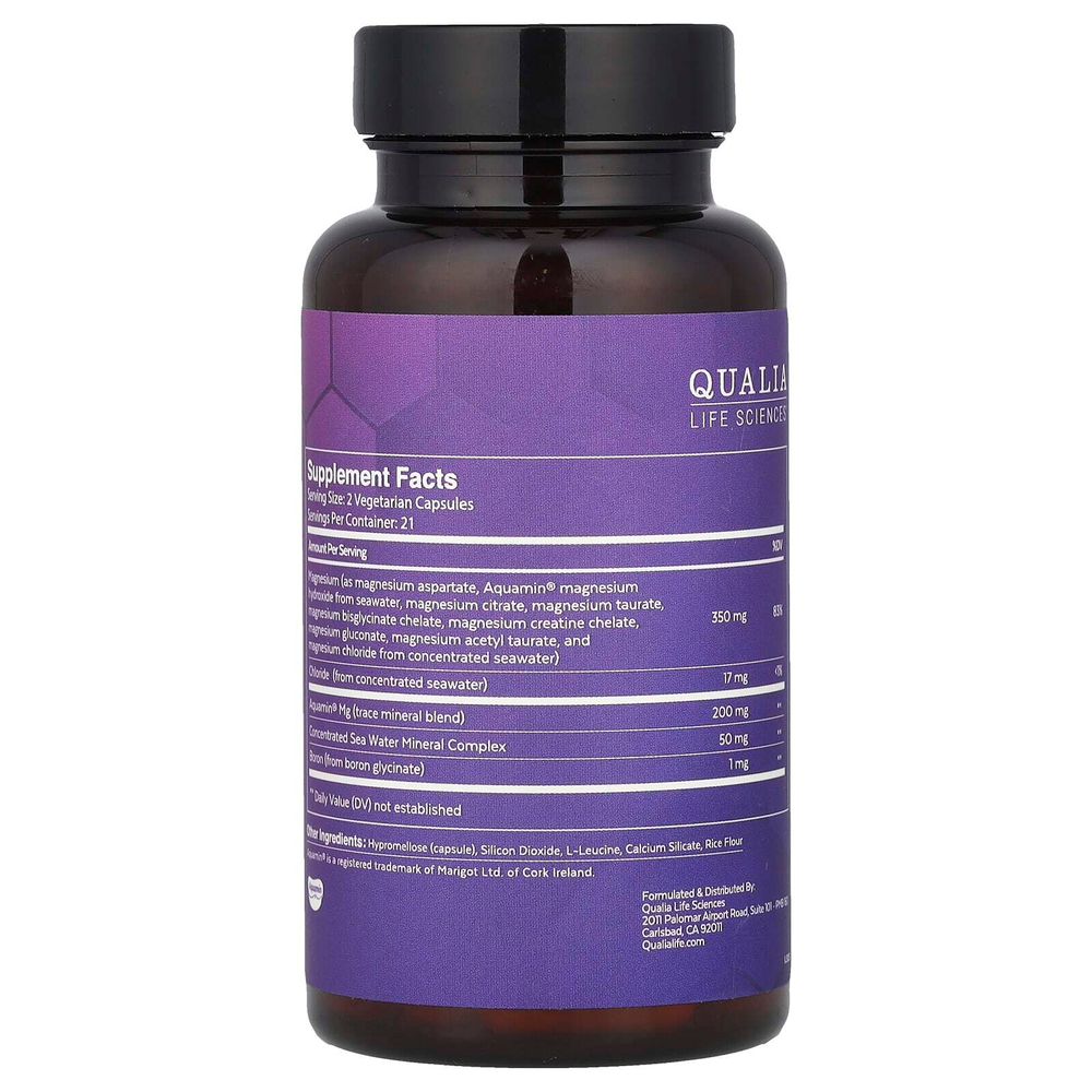 Qualia, Magnesium + ™, 42 капсулы