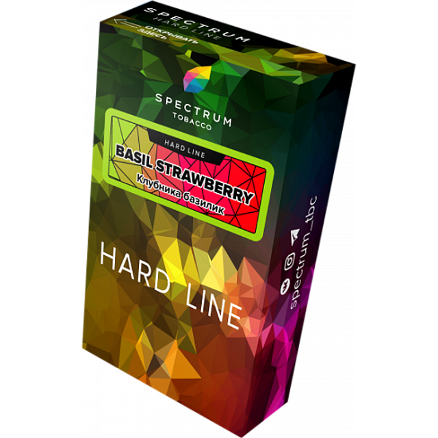 Табак Spectrum Hard Line - Basil Strawberry 40 г