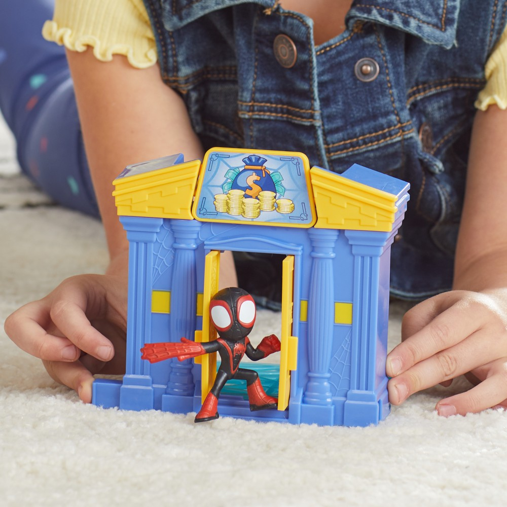 Hasbro Spidey Amazing Friends - Набор Банк + фигурка действия Майлз Моралес F8362