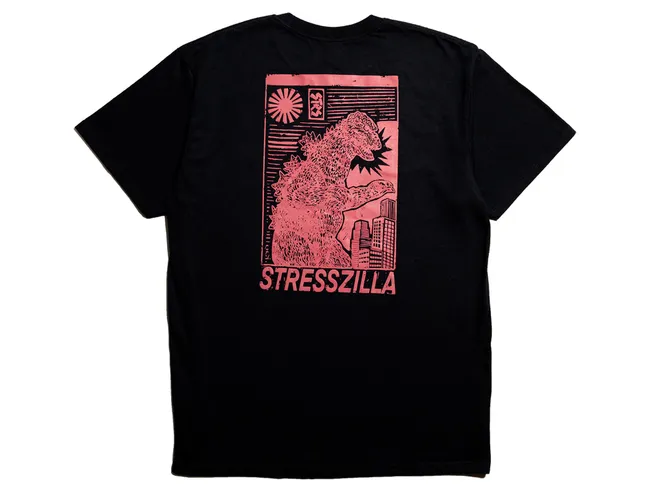 Футболка  STRESS  "Stresszilla" черная