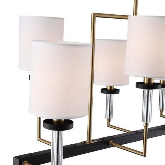 SL1404.338.08 Люстра подвесная ST-Luce Латунь/Прозрачный E14*8 40W VERITAS