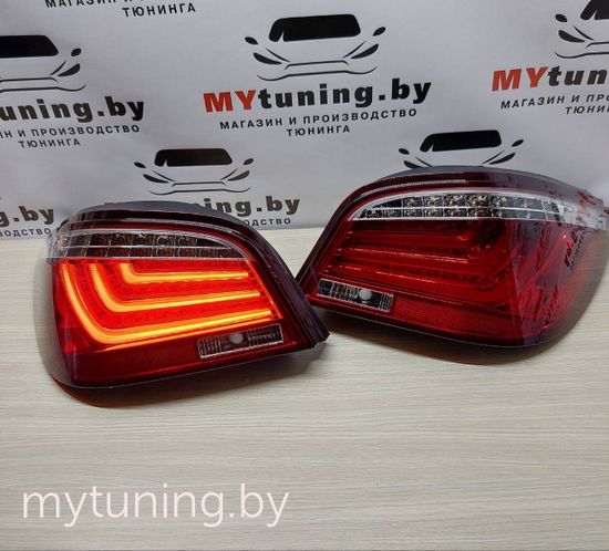 Задние фонари для BMW 5 E60 LCI (07-10) LED красные светлые