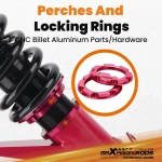 Комплект для автомобиля Honda Civic 2001 2002 2003 2004 2005 Adjustbale Height Shock Strut Red Coilovers lowering kit