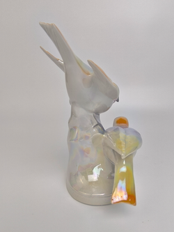 Фарфоровая статуэтка "Птицы и бабочка" Германия