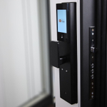 Стальная дверь "Сапсан" с зеркалом (биометрический замок DZ 888)