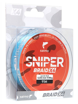 Леска плетёная Salmo Sniper BRAID Blue 091/020