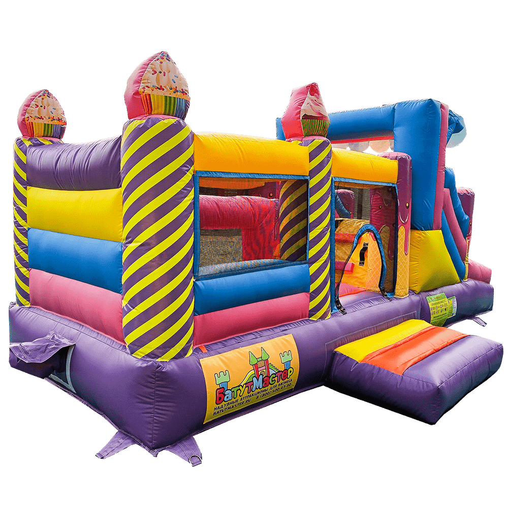 Коммерческий надувной батут «Сладкое царство» 5,2*2,7*2,05 м