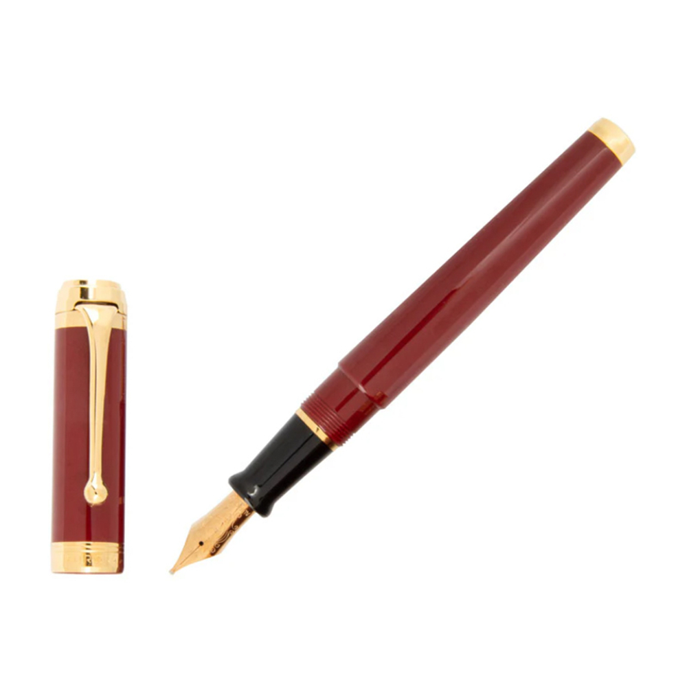 Перьевая ручка Aurora Talentum Resina Red GT, перо - F, в подарочной коробке