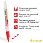 Набор маркеров для магнитно-маркерных досок 4цв., 2.0мм, Crown