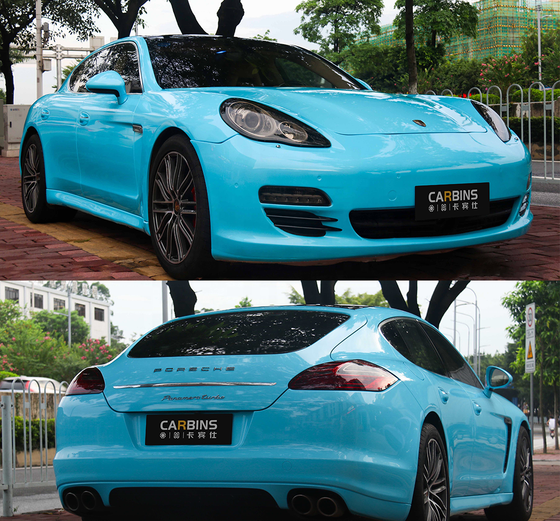 Пленка PET голубая глянцевая Gloss Sky Blue Carbins