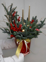 Большая композиция со свечами