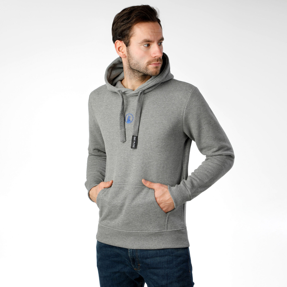 Мужская кофта теннисная Quiet Please Ready To Serve Hoody Men - Grey, Blue