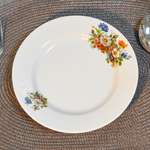 Тарелка 200мм мелкая форма Идиллия Букет цветов
