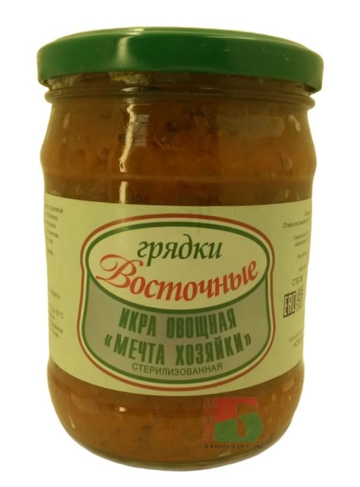 Белорусская консервация Икра овощная &quot;Мечта хозяйки&quot; 470г. Восточные грядки - купить с доставкой по Москве и другим регионам