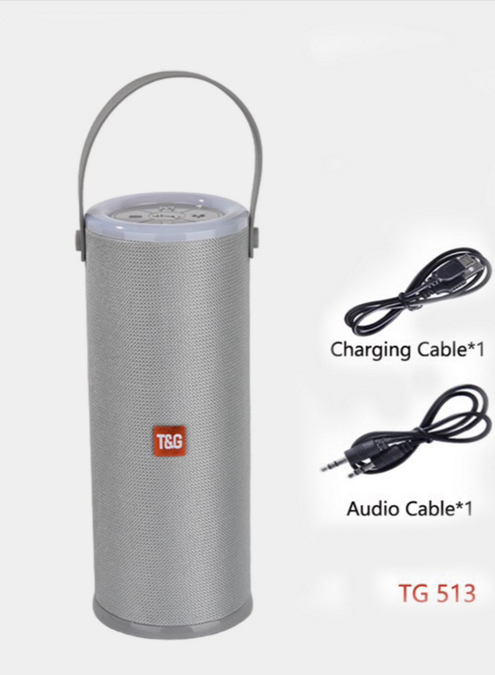 Беспроводная колонка TG-513 (USB TF FM) LED Flashing Light