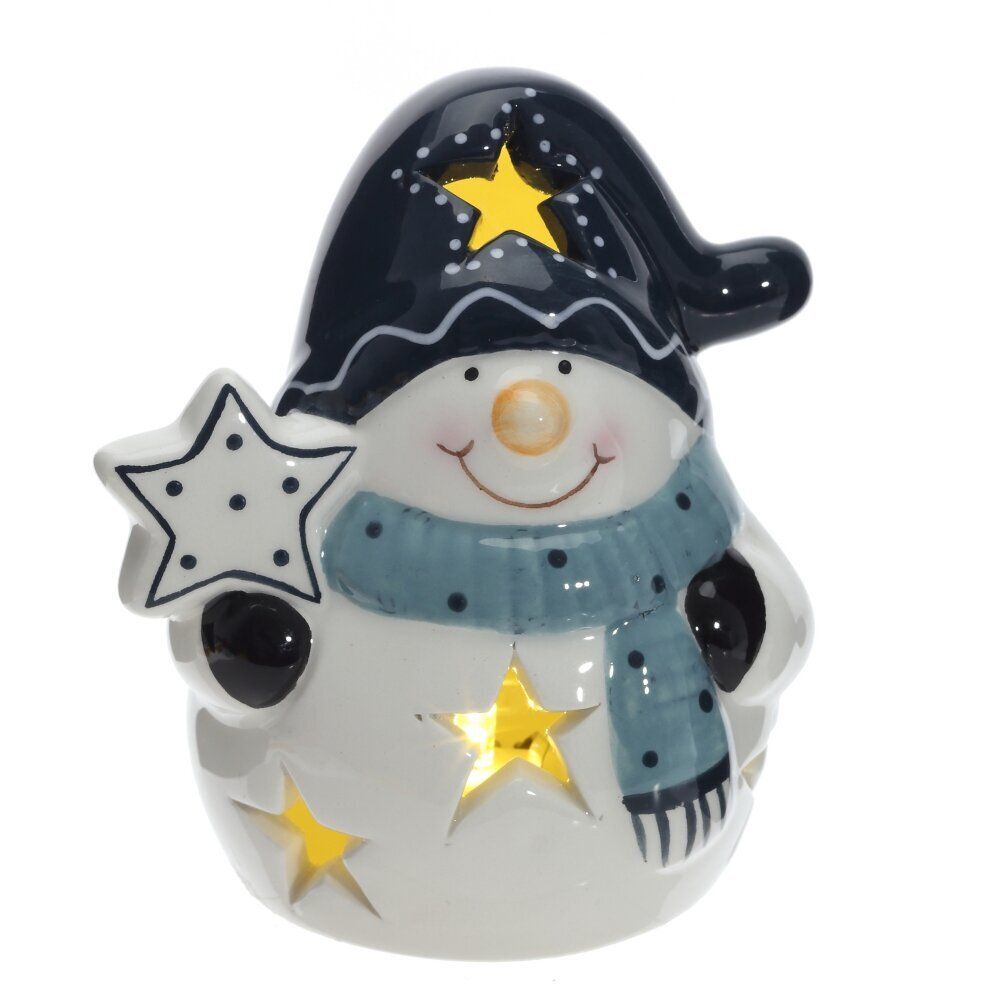 GAEM Фигурка декоративная "Снеговик" с подсветкой (LR44x2), L, L7,5 W6,5 H9 см