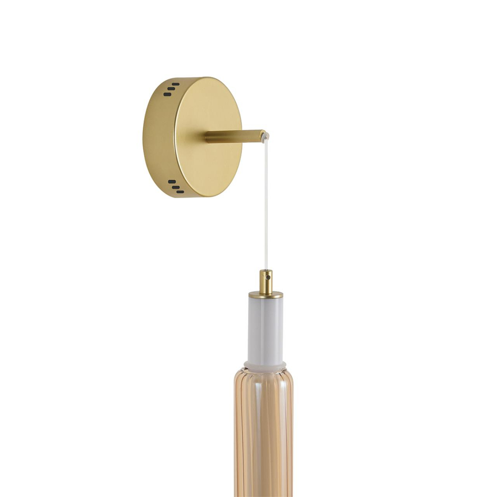 8259/15WCL LEDIO LN26 280 золото/амбер, металл/акрил/стекло Бра/подвес LED 15W 4000К 220V TRENDY