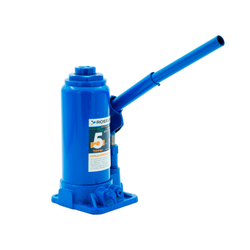 Домкрат бутылочный ROSSVIK V05, г/п 5,0 т, 195-380 мм, синий