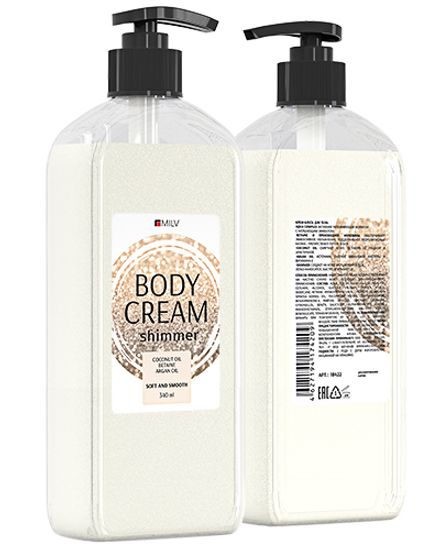 Крем-блеск для тела 500 мл. MILV