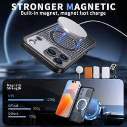 Прозрачный чехол Mesh Pro Magnetic Case для iPhone 17 Pro Max