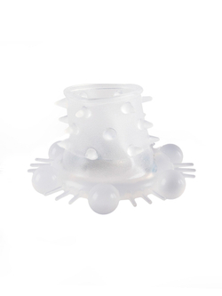 Стимулирующая насадка на пенис с несколькими видами рельефа