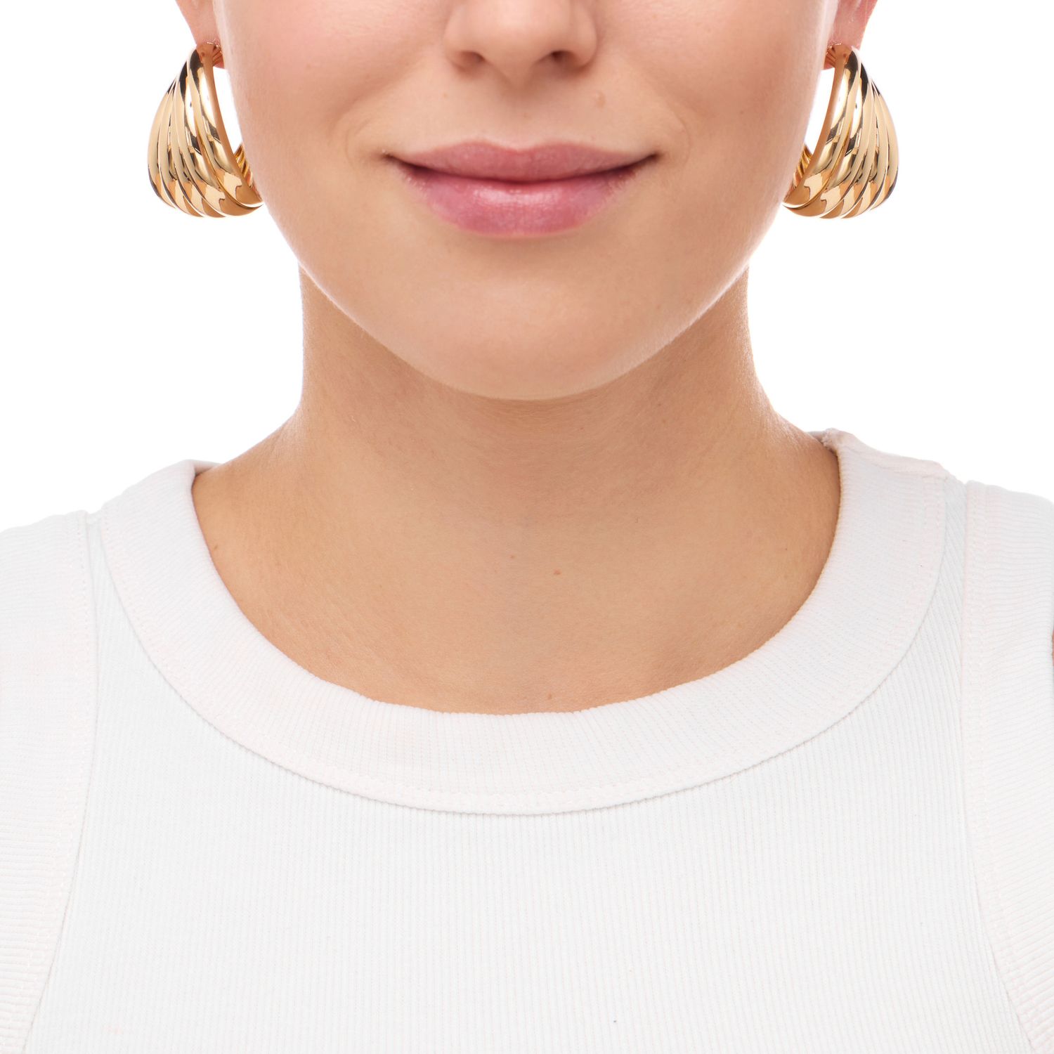 Серьги Quadruple Hoops