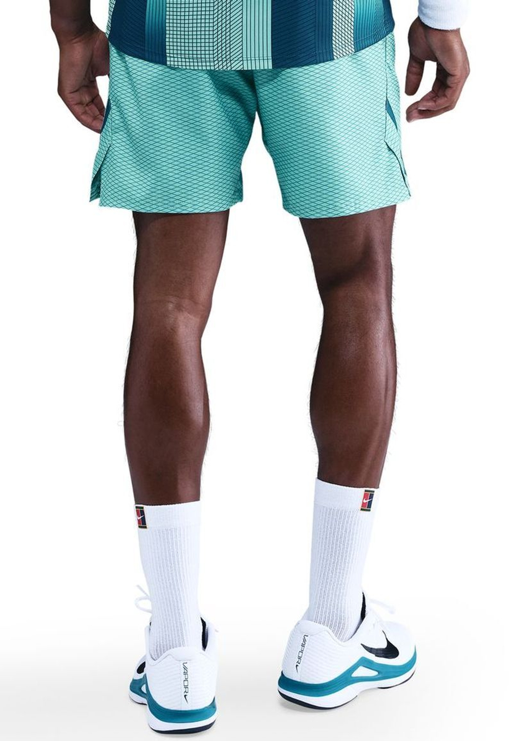 Мужские теннисные шорты Nike Court Victory Dri-Fit 7in Tennis - washed teal/blue force/white