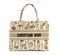 Сумка Dior Book Tote, модель маленького формата бежевый/красный