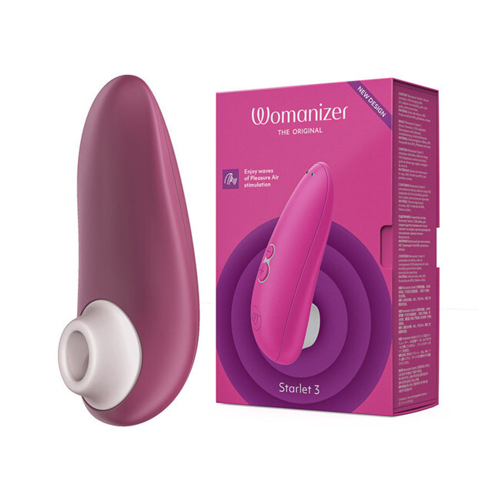 Бесконтактный клиторальный стимулятор Womanizer Starlet 3 pink (6 режимов вибрации) (Цвет: розовый)