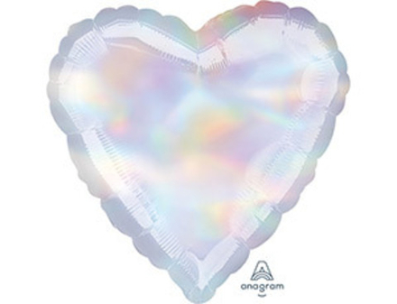 А 18" Сердце Блеск переливы 40 см.