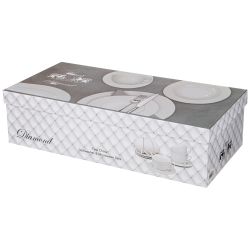 ЧАЙНЫЙ НАБОР LEFARD "ДИАМАНД" НА 6 ПЕР. 12 ПР. 230 МЛ (КОР=8НАБ.)