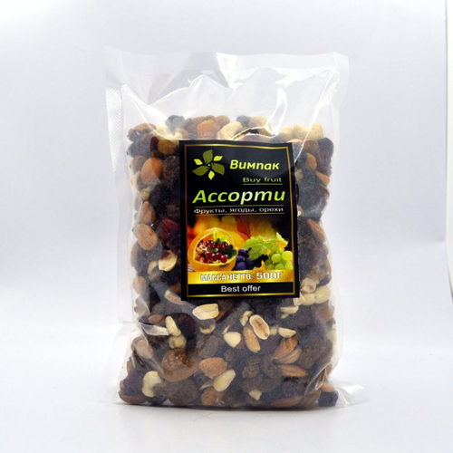 Смесь сухофруктов, ягод, орехов "Ассорти" 500гр