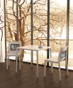 Стол пластиковый Siesta Contract Mango, белый