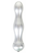 Вибратор Vibe Deluxe Silver - 16,5 см. (Цвет: серебро)