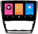 Магнитола для Skoda Octavia A5 2004-2013 (рамка черная глянцевая) - OEM GT10-0229 на Android 10, 2Гб-16Гб