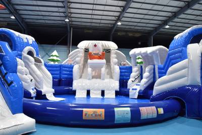 Наземный надувной аквапарк «Морское царство 2» 23*23*6 м