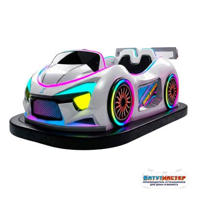 Бамперная электромашинка «ТурбоВспышка» для автодрома, LED-подсветка