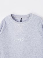 Свитшот облегченный "Серый меланж" 7+