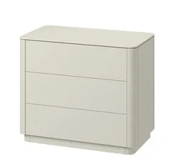 Комод Tammi 3 ящика ширина 90 см (молочный)