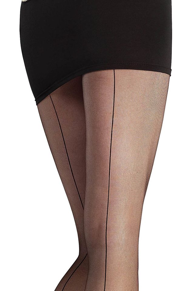 Черные колготки из микросетки Flores