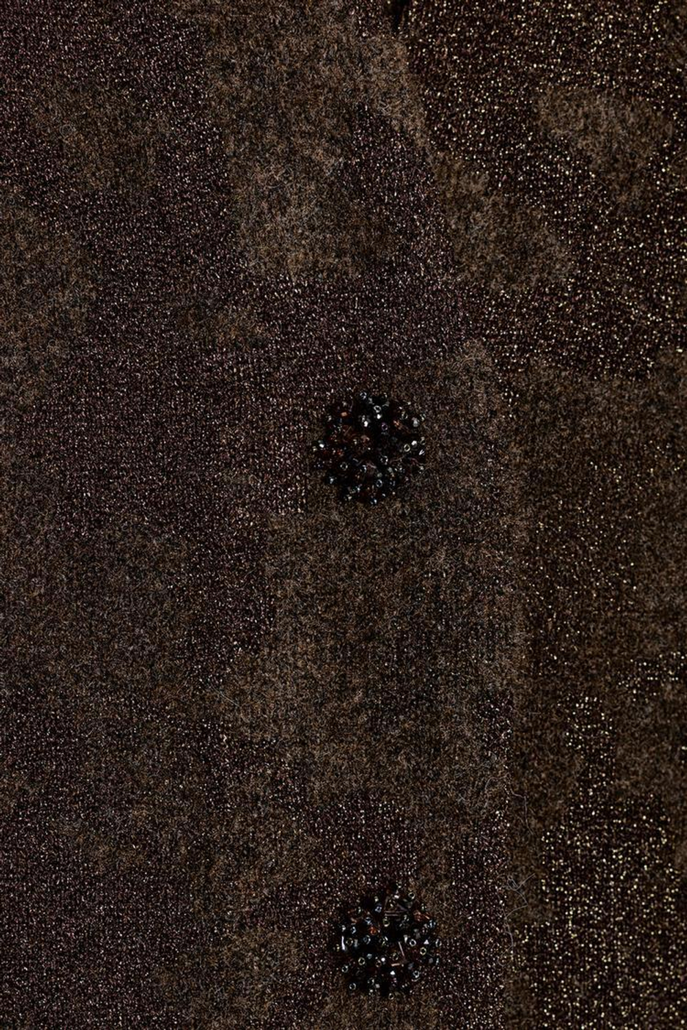 ZARA ЖАКЕТ ИЗ ТРИКОТАЖА С БЛЕСТЯЩЕЙ НИТЬЮ, КОРИЧНЕВЫЙ