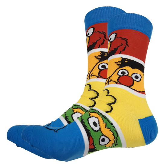 Носки Улица Сезам "Главные герои", р-р 38-44 (полоски)