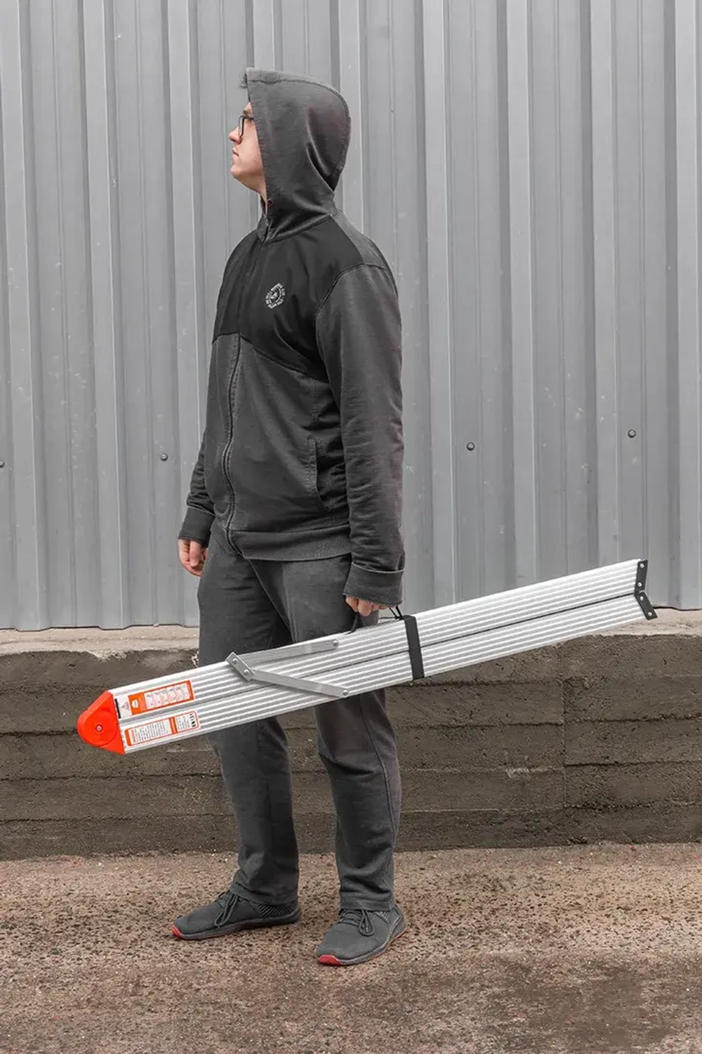 Стремянка складная алюминевая бытовая ( 3 ступени) Forsage F-TL603-3