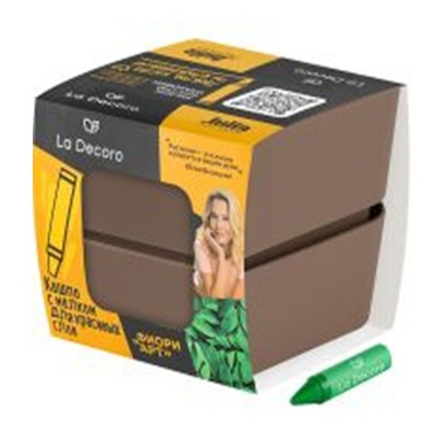 Кашпо "Фиори Арт" (0,45л) в комплекте мелок Цв. Пралине