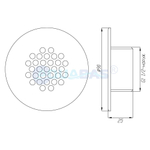 ФП.111.3 Барботажная форсунка 1,5" (наруж.) плитка