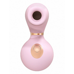 Розовый вакуум-волновой клиторальный стимулятор с вибрацией Irresistible Invincible Pink IRR003PNK