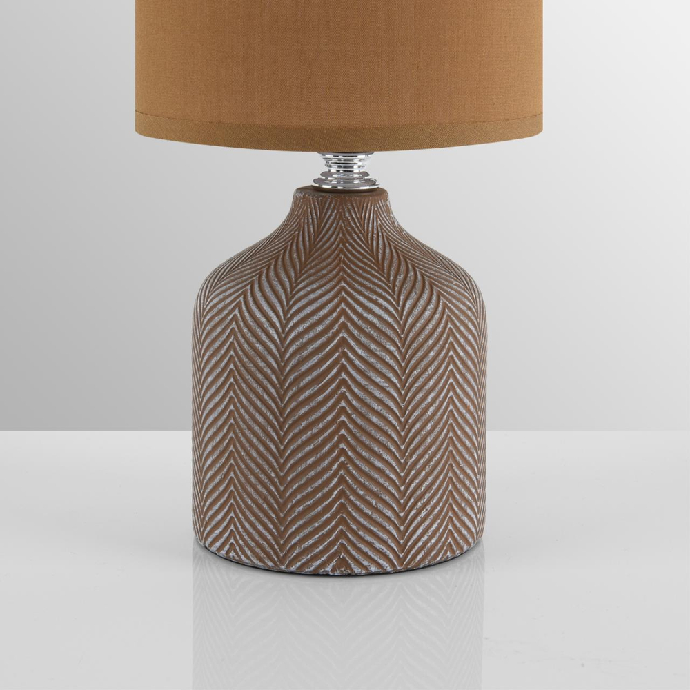 8175/1T COUNTY LN25 000 коричневый, керамика/текстиль Настольная лампа E14 1*40W 220V ININA